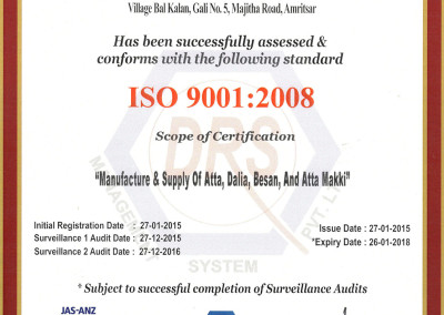 Kissan Foods ISO 9001:2008